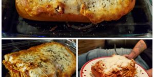 Spaghetti stuffed garlic bread is as lovely as fresh baked cardiac arrest.