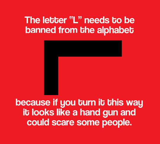 Ban the letter L