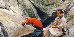 Shaolin monks training.