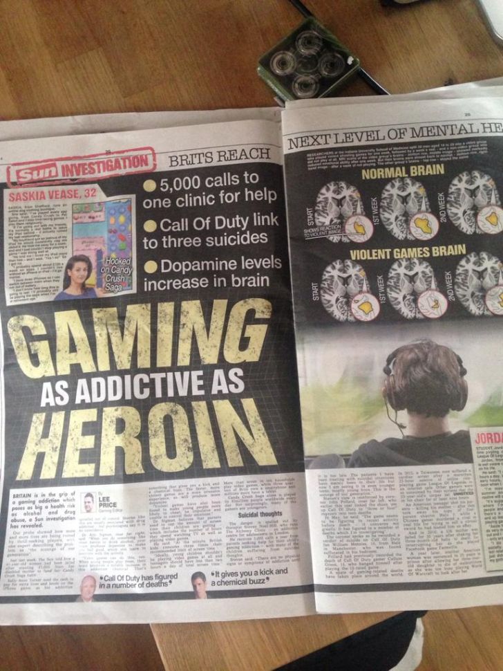 Gaming vs. Heroin