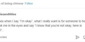 I’m okay