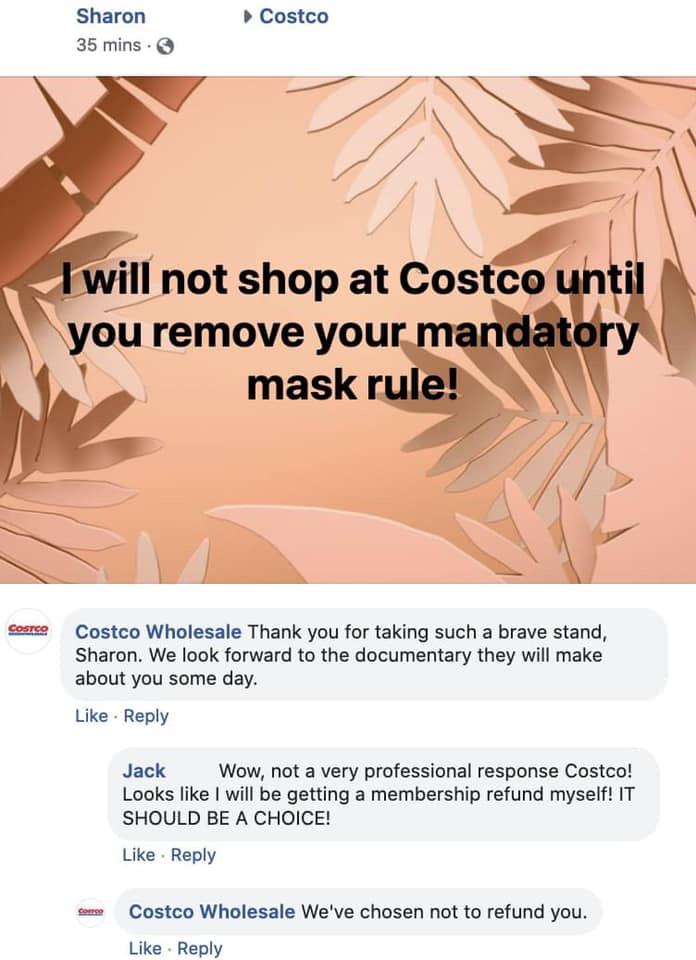 Costco is happy to have you stay yourself home, Sharon.