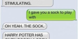 Harry+Potter+has+given+doggy+a+sock%21