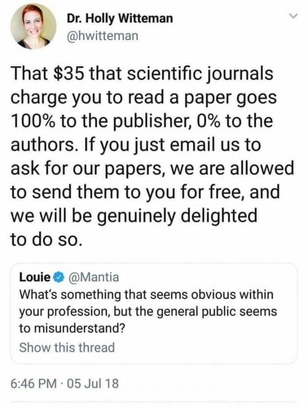How to get a scientific paper for free