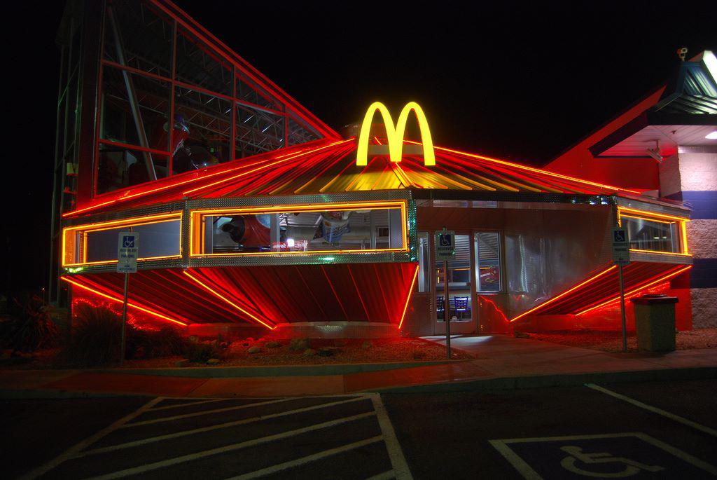 Mcdonald's in Roswell, NM. They can't feed us all!