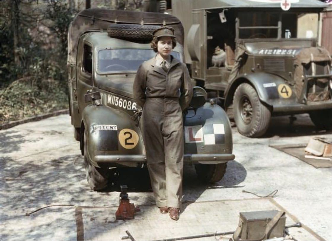 Queen Elizabeth used to be a truck mechanic