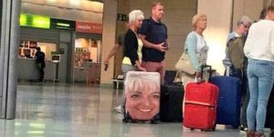 Susan never loses her suitcase.