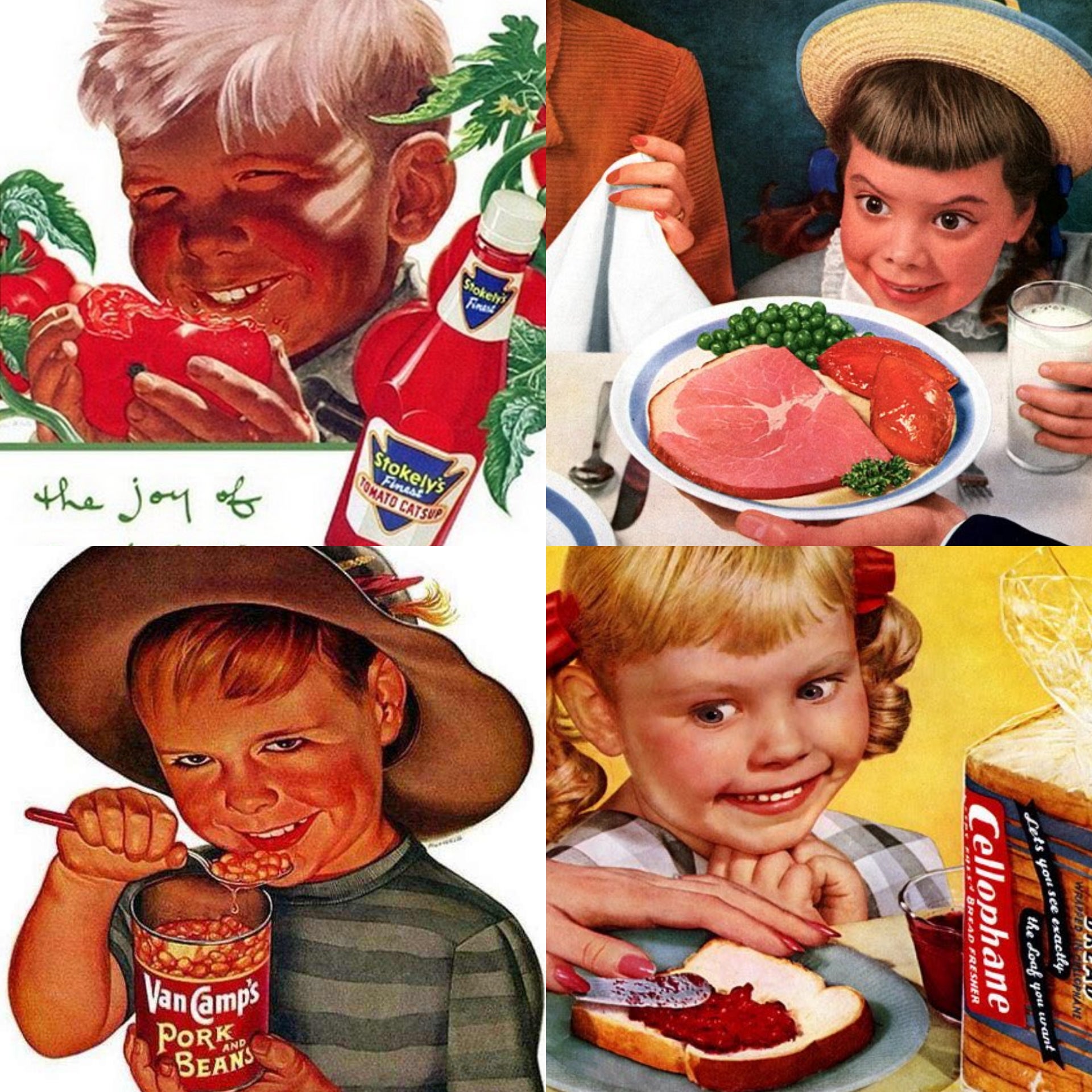 Kids in vintage commercials were lit.