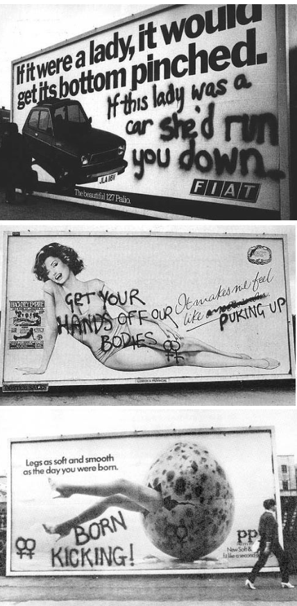 Feminist Vandalism circa 1972