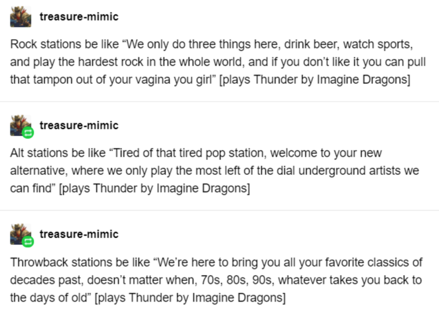 Thunder is a bop tho