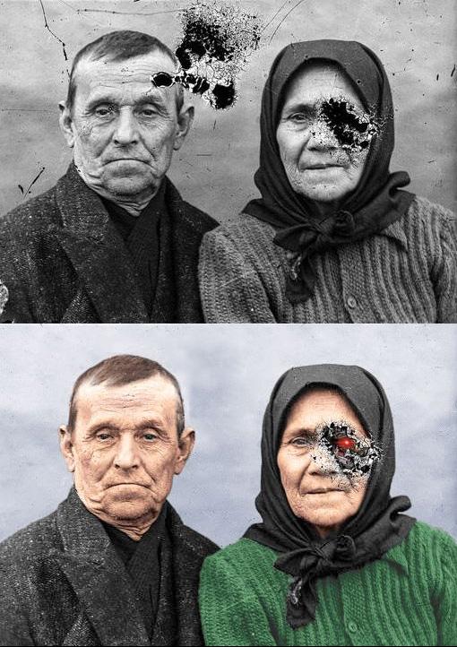 Restoring and colorizing old photos.