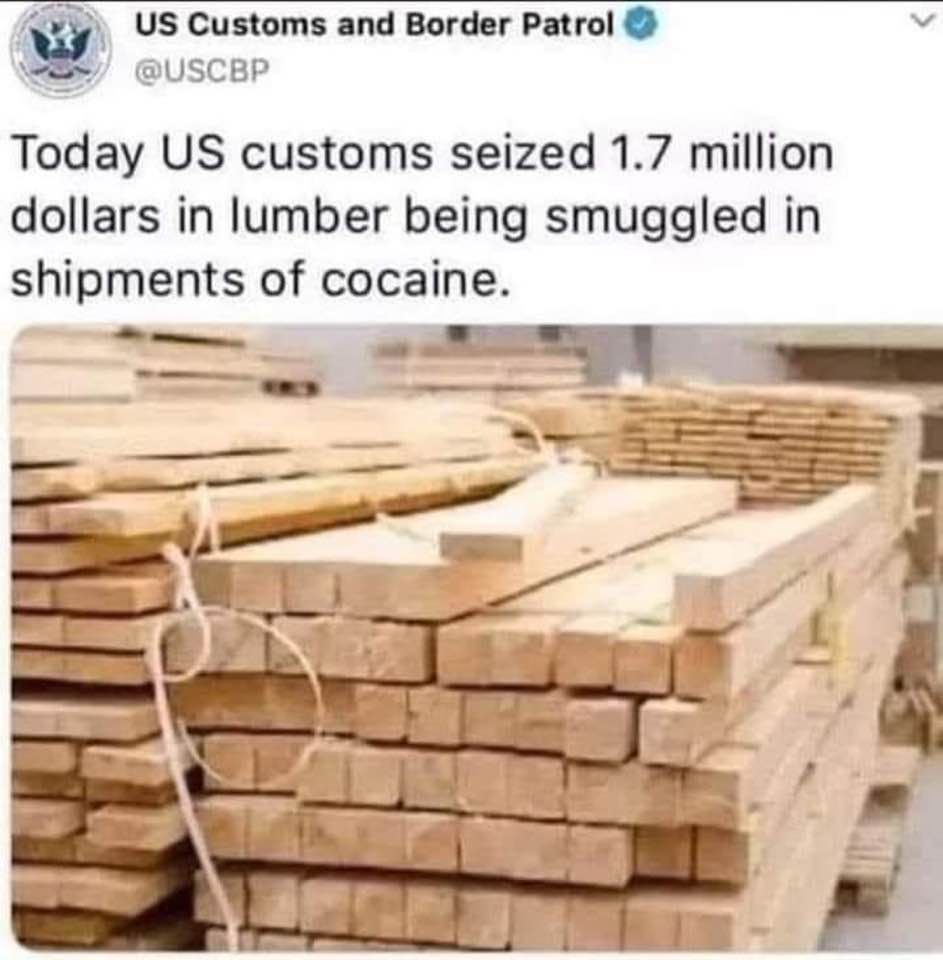 The lumber black market is boppin’ these days.