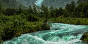 Briksdalsbreen Glacier, Norway.