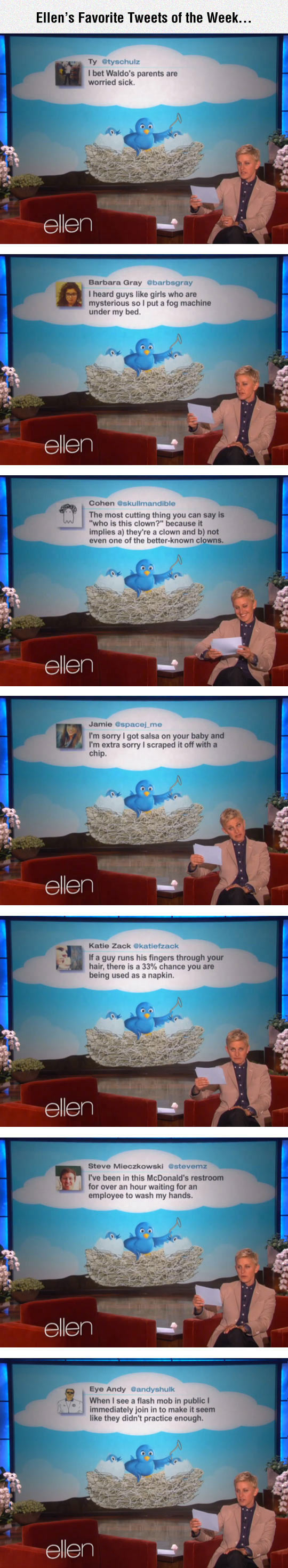 Ellen's favorite Tweets