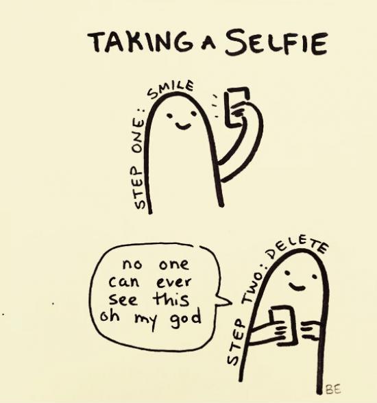 Taking a selfie