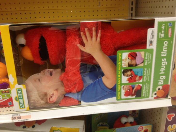 Big Hugs Elmo is tired of your crap.