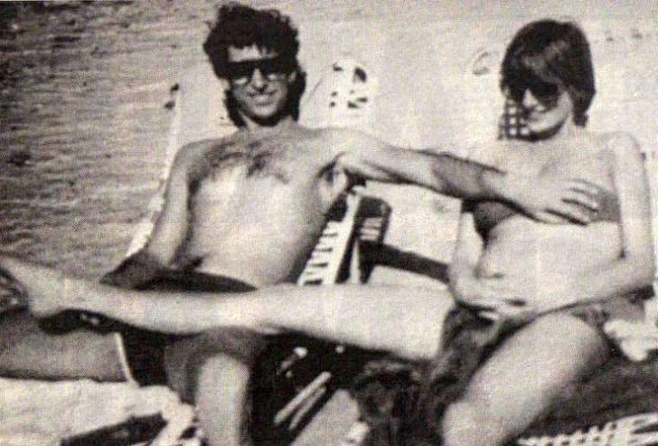 Prince Charles and Princess Diana on vacation in Bahamas, 1982.