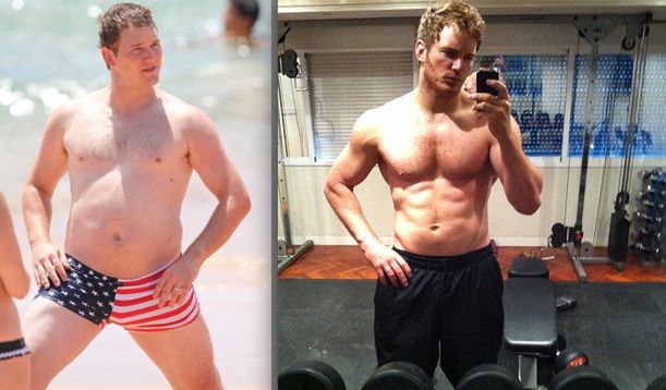 Chris Pratt before and after pics