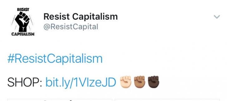 RESIST CAPITALISM! (please buy our stuff)