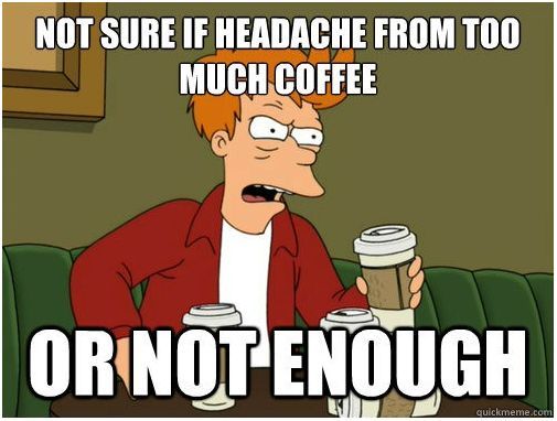 The problem with coffee...