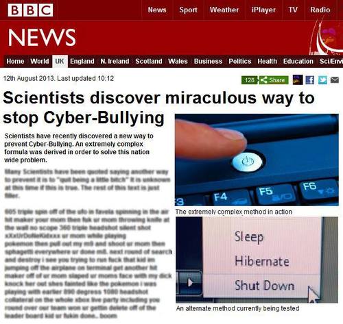 How to stop cyber-bullying.