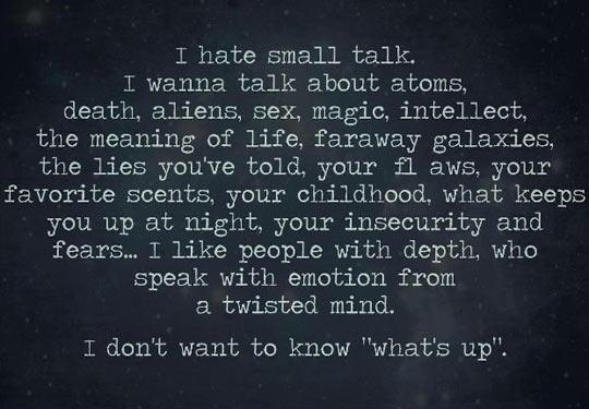 The Truth About Small Talk