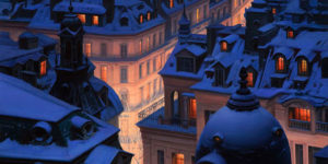 Paris at night, by Evgeny Lushpin