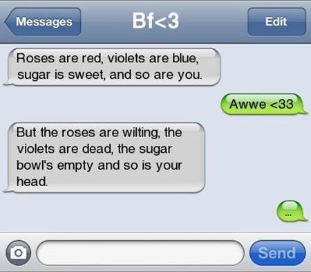 Roses are red...