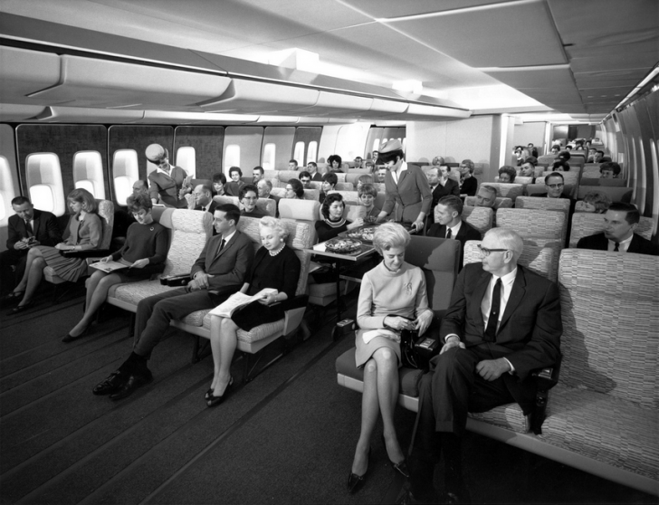 Economy Class Seating In The Late 1960's