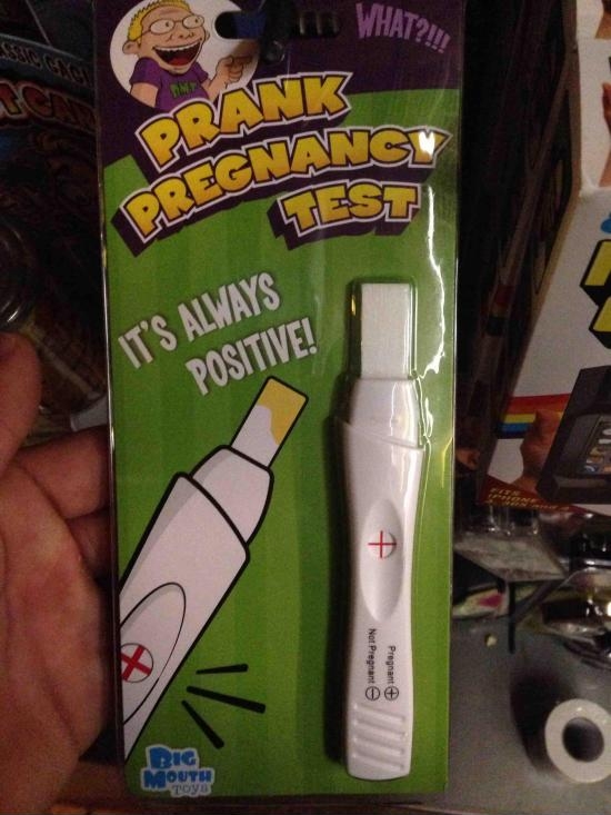 Prank pregnancy test!