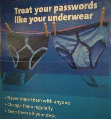 Password safety advice!