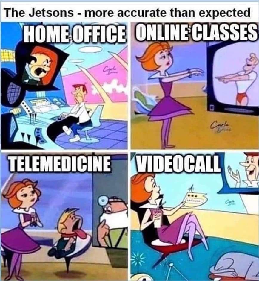 The Jetsons did it first...