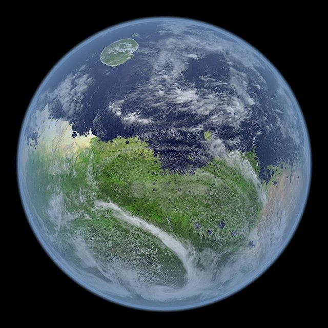 This is how Mars would look if it still had water.