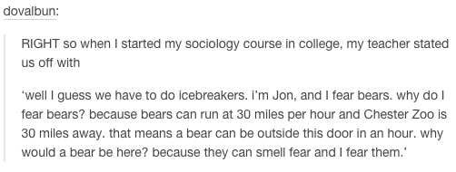Bears run fast