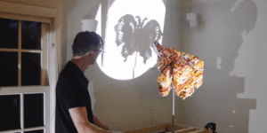 Making shadow art with Legos