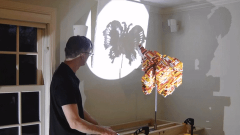 Making shadow art with Legos