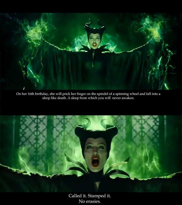 Maleficent plot device.