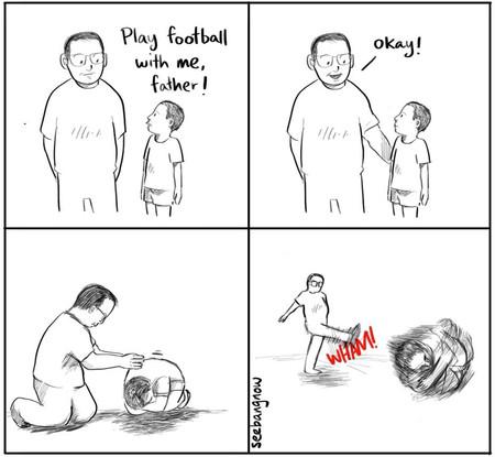 Play Football With Me, Father!