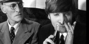 John Lennon snorting coke.