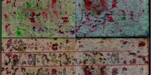 500 year old Mayan manuscript reconstructed with hyperspectral imaging