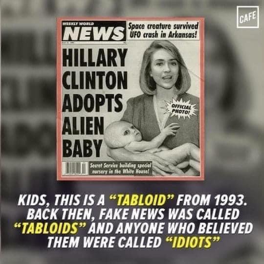 Fake news was lit, circa 1995.
