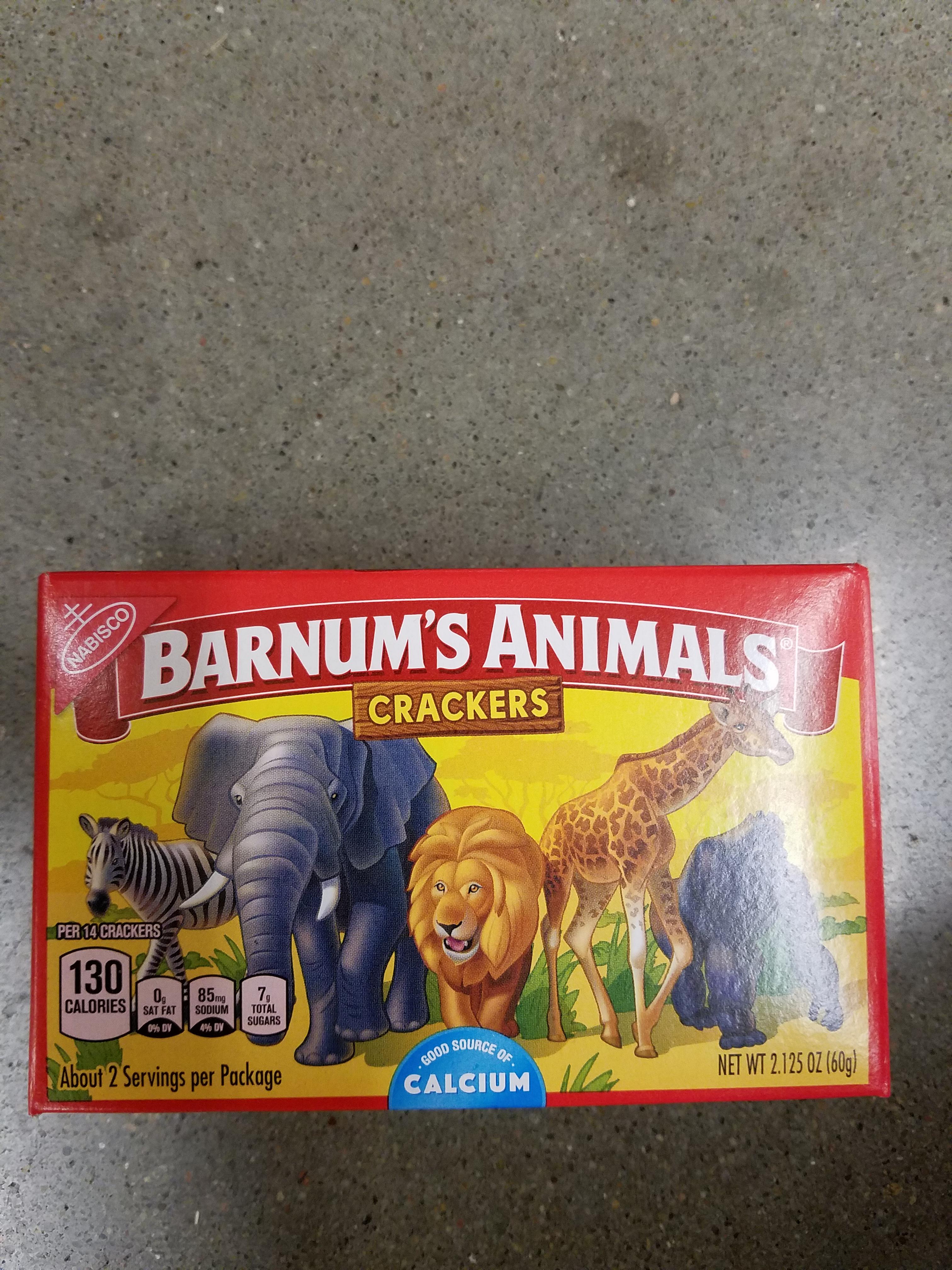 Barnum's Animal Crackers are no longer in a cage, apparently.