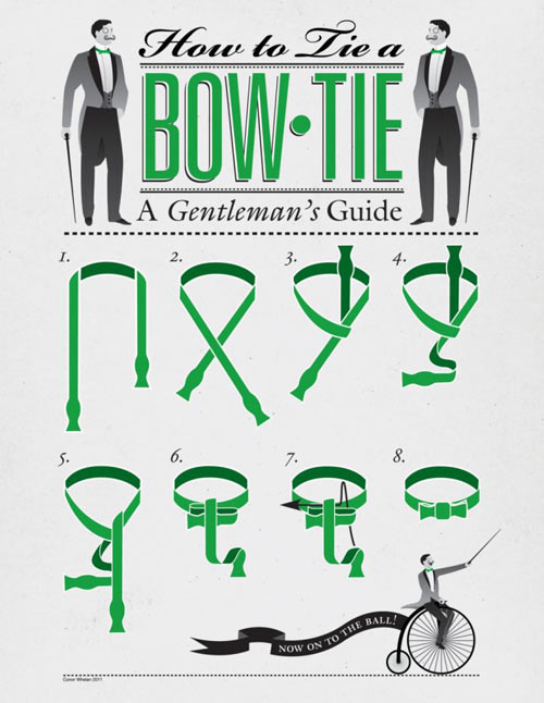 How to tie a bow-tie.