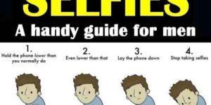 A selfie guide for men.
