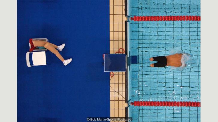 Paralympic swimmer Avi Torres of Spain leaves legs behind at beginning of 200m freestyle in 2004