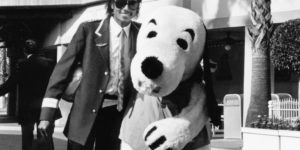Michael Jackson and Snoopy, circa 1984