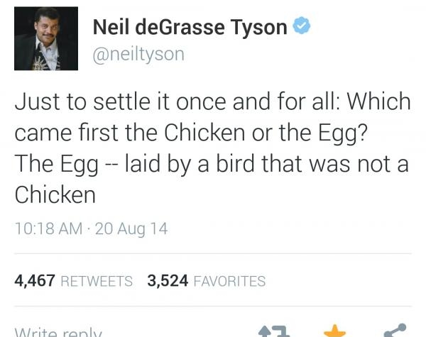 Which came first the chicken or the egg?