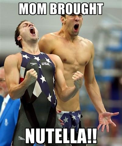 Olympians are excited about Nutella.