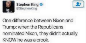 One difference between Nixon and Trump