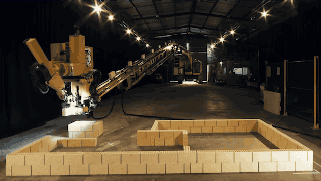 Hadrian X - A robot that builds a brick house